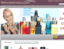 Tablet Screenshot of perfumesamerica.com